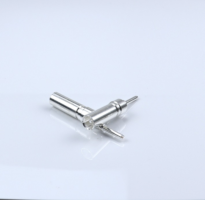 CNC Machined Brass Parts Manufacturer Slotted Connectors CNC Machining Gun Parts AC Connector In Home